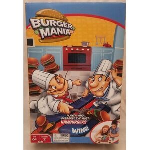 Burger Mania Game Motorized Conveyor Belt Hamburger Building Skill Game 2 Player